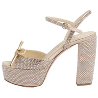 MIU MIU 115mm Crystal-embellished Platform Sandals Women's