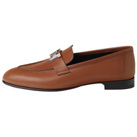 HERMES Paris Loafers Women's Dark Brown