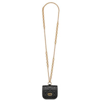 DIOR Calfskin Headphone Accessories Women's Black