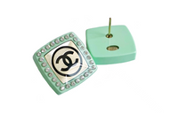 CHANEL Earrings Women's Green
