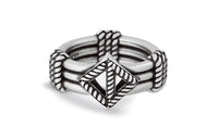 DIOR Sterling Silver Rings Men's Silver