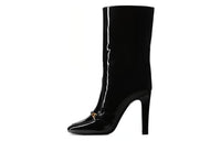 SAINT LAURENT Camden Square-Toe Ankle Boots Women's