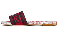 DIOR Dway Slide Slippers Women's Red