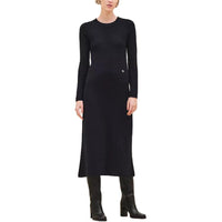 HERMES FW24 Long-Sleeved Dresses Women's Black