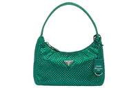 PRADA Satin Mini Bag With Crystals Mango