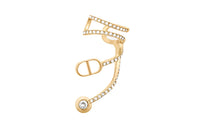 DIOR Clip-On Earrings Women's Gold