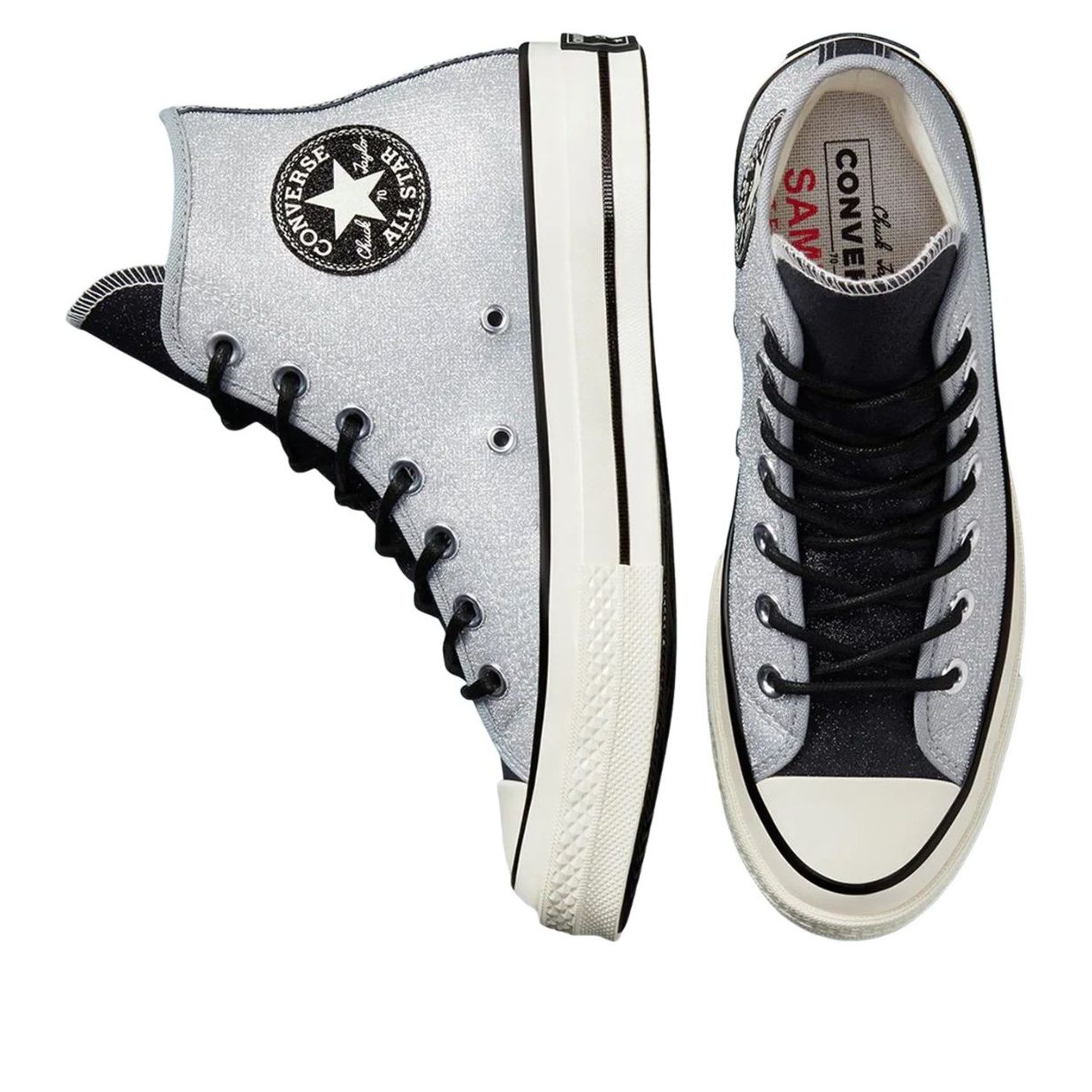 (WMNS) Converse Chuck 70 High 'Icy Shine - Silver' 572038C