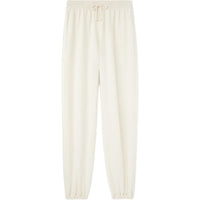 Loro Piana FW24 Knitted Sweatpants Women's Milk White