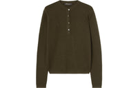 Loro Piana Port Douglas Henley Jumper Sweater Women's Olive Green
