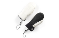 CHANEL Gloves Women's Black White