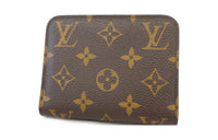 LOUIS VUITTON Leather Wallet Women's Brown