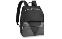 LOUIS VUITTON Discovery Cow Leather Backpack Men's Gray