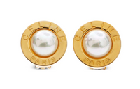 CELINE Gold-Plated Earrings Women's Gold