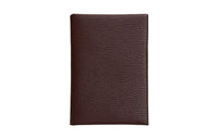 HERMES Calvi Duo Evercolor Leather Wallets Card Holders Women's 44 Moka Color