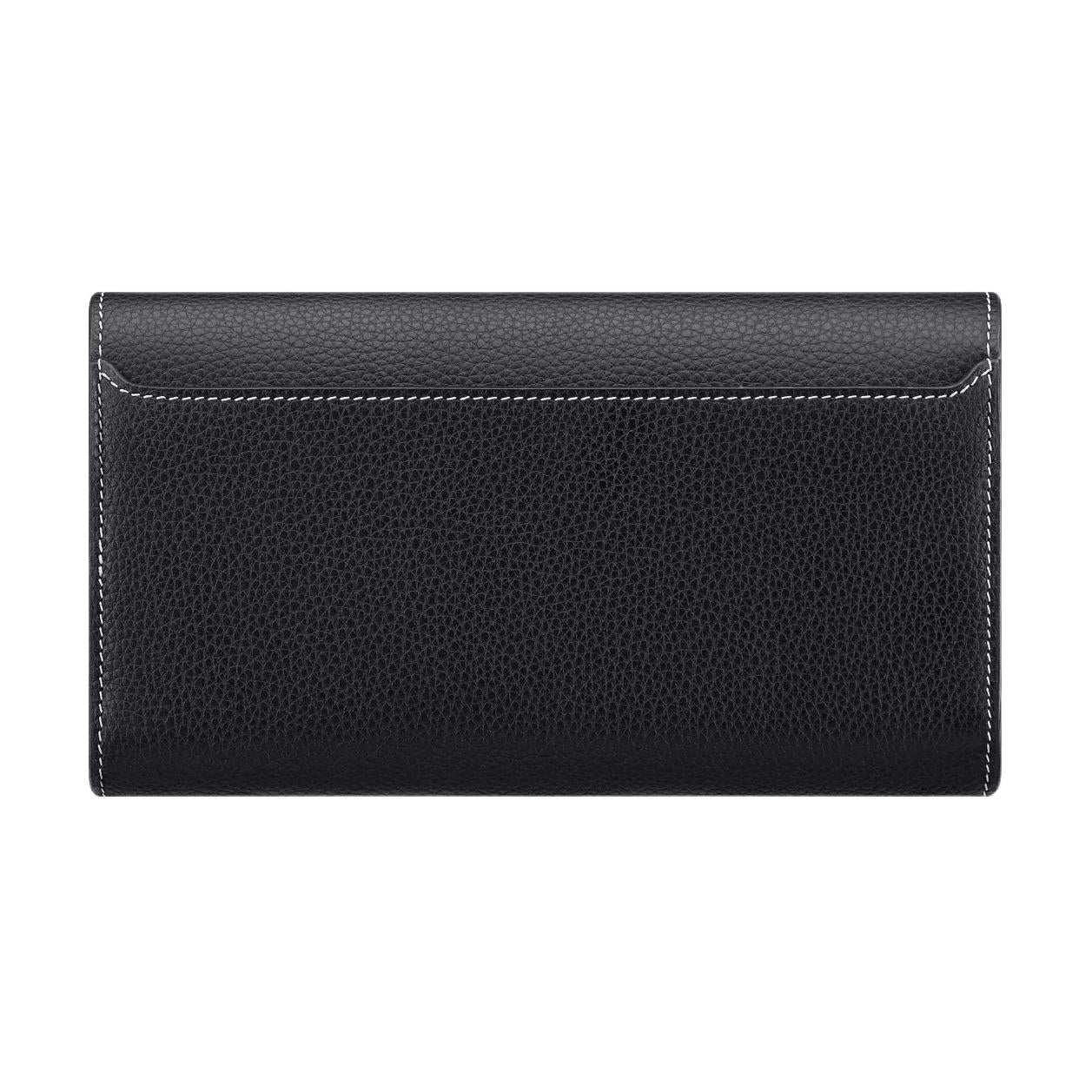 DIOR Saddle Calfskin Wallet Men's Black