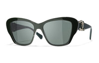 CHANEL Sunglasses Women's Green