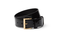 PRADA Triangle logo Leather Belt