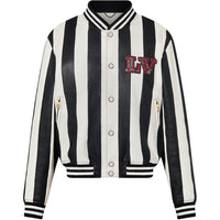 LOUIS VUITTON FW24 Leather Jacket Men's Multicolor