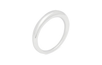 SAINT LAURENT Brass Metal Rings Men's Silver