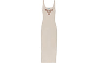 PRADA Sleeveless Dresses Women's Ivory White
