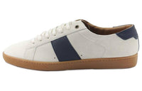 SAINT LAURENT Low Top Skateboard Shoes Men's White Blue