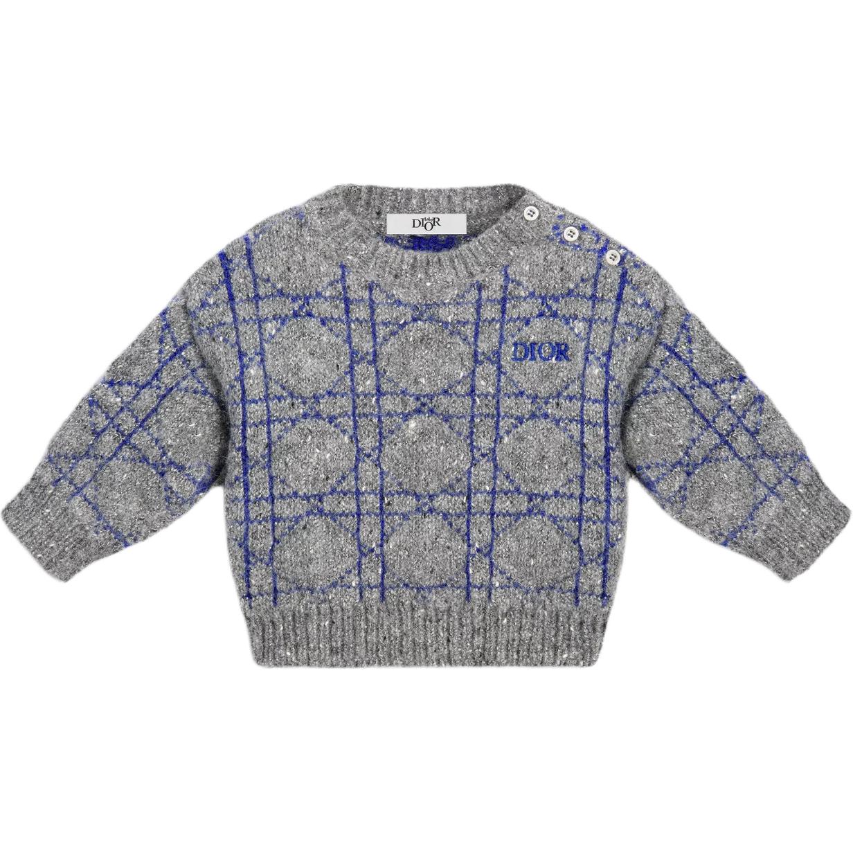 DIOR Sweater Gray Blue Infant And Toddler