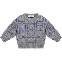 DIOR Sweater Gray Blue Infant And Toddler