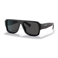 PRADA Acetate Irregular Shape Sunglasses Men's Red