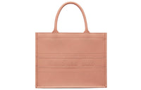 DIOR BookTote Cow Leather Handbag Women's Rose Pink