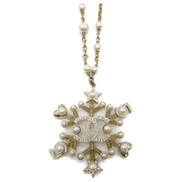 CHANEL Pre-Owned 1986-1988 Snowflake-pendant Necklace