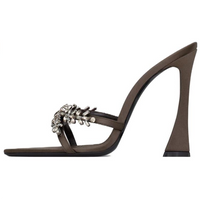 SAINT LAURENT Slide Slippers 11cm Women's Umber