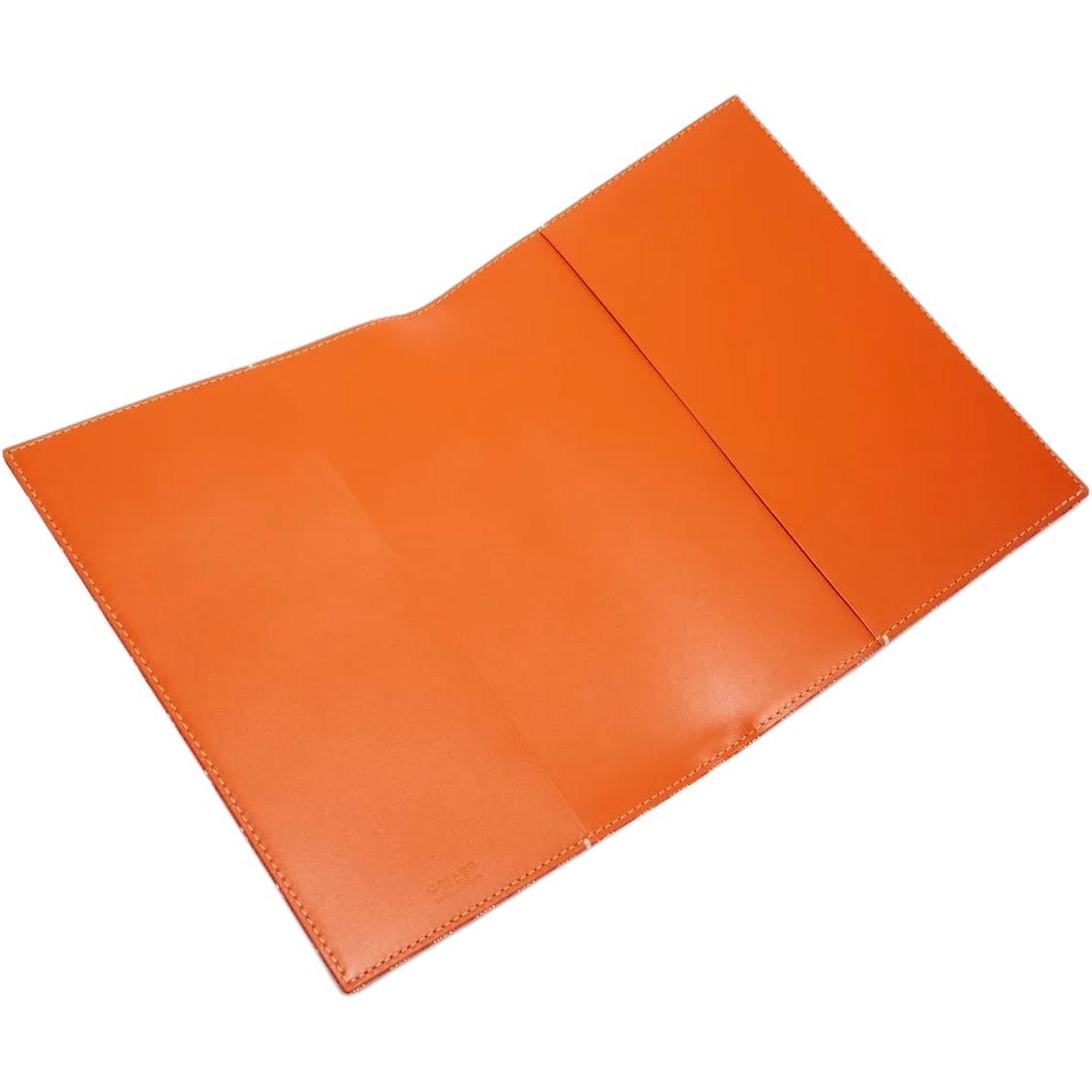 GOYARD Canvas With Calfskin File Organizer Storage Bag Unisex Orange