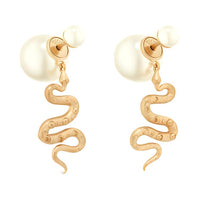 DIOR Resin Earrings Women's Gold