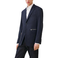 HERMES FW24 Business Suits Coats Men's Navy