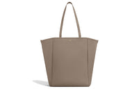 CELINE Calfskin Handbag, Shoulder Bag Medium Size Women's Taupe