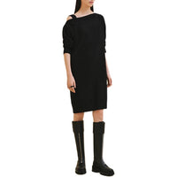 HERMES FW24 Long Sleeved Dresses Women's Black