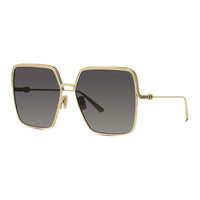 DIOR Metal Square Eyeglass Frames Women's Gold