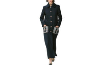 CHANEL Coats Women's Dark Marine Blue