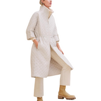 HERMES Puffer Jacket Women's Pearl White