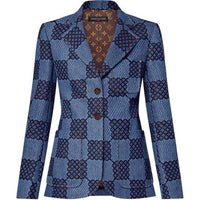 LOUIS VUITTON Damier Denim Preppy Blazer