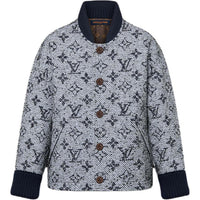 LOUIS VUITTON Monogram Tweed Varsity Jacket