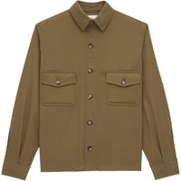 SAINT LAURENT Button Up Twill Overshirt