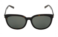 SAINT LAURENT Plastic Irregular Shape Sunglasses Men's Havana Color