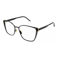SAINT LAURENT Metal Cat Eye Eyeglass Frames Women's Black