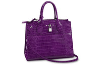 LOUIS VUITTON Crocodile Leather Shoulder Bag Crossbody Bag Handbag Medium Size Women's Purple