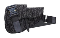 DIOR Saddle Leather Saddle Bag Shoulder Bag Crossbody Bag Sling Bag Men's Gray