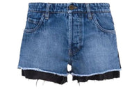 MIU MIU Denim Shorts Women's Blue