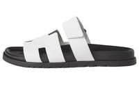 HERMES Chypre Stylish Sandals Men's White