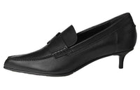 HERMES Cone Heel High Heels 4cm Women's Black