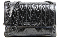 MIU MIU Leather Shoulder Bag, Crossbody Bag, Handbag Women's Black